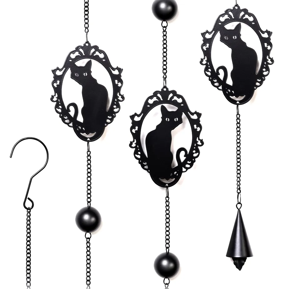 ALCHEMY OF ENGLAND BLACK CATS HANGING DECORATION