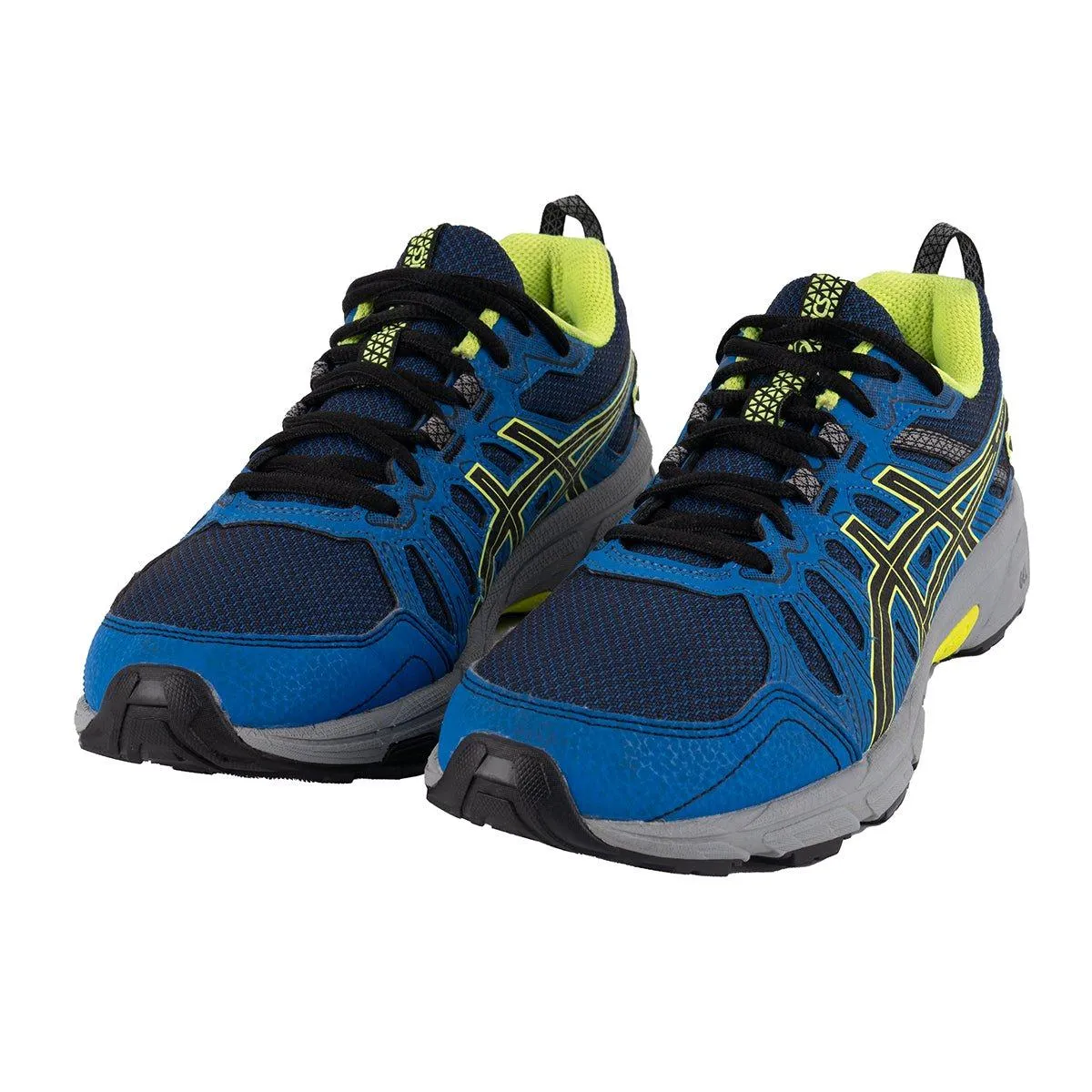 Asics Gel Venture 7 Running Sport Shoes Leather Blue Colour For Kids