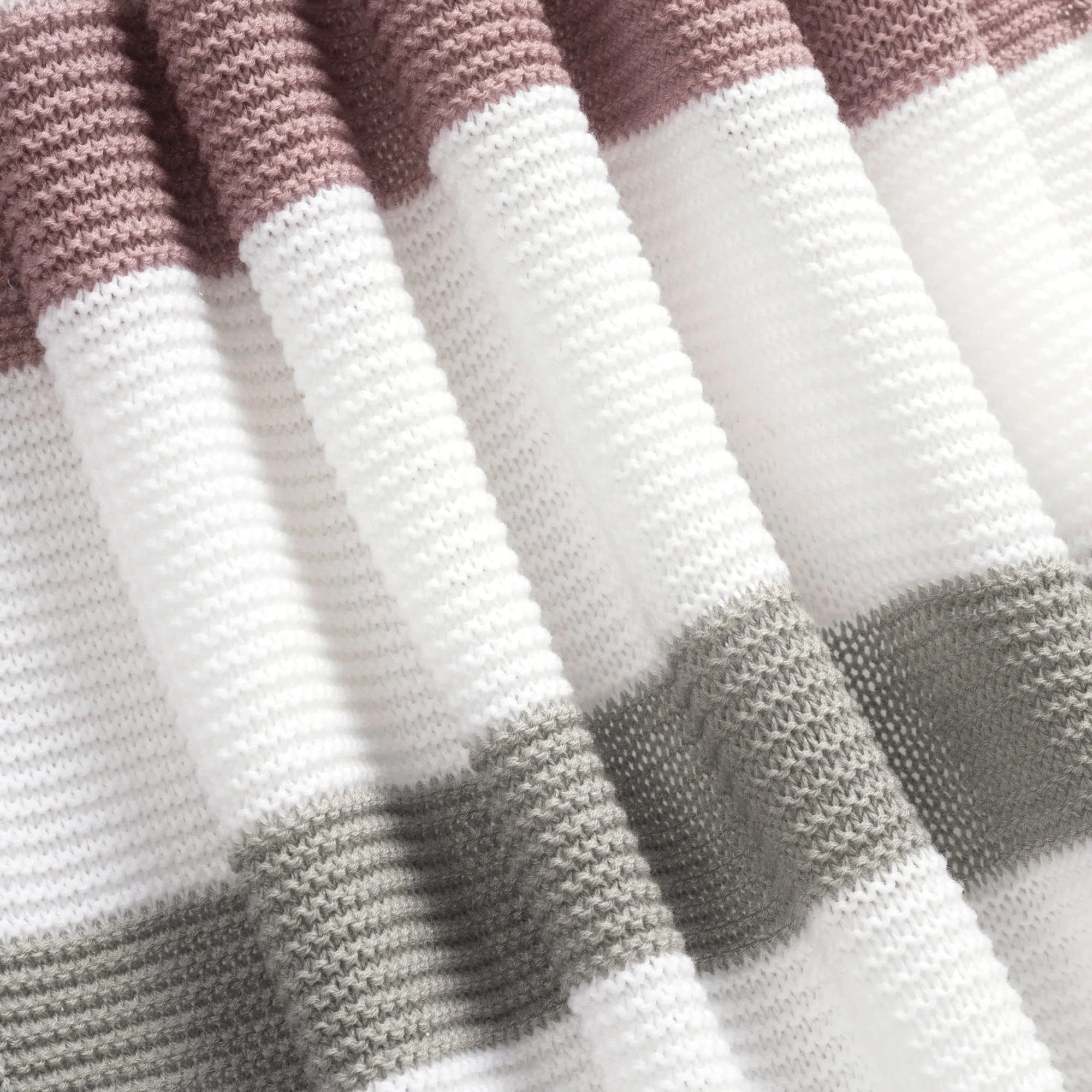 Boho Knitted Braided Tassel Throw Blanket