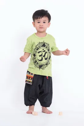Kids Infinitee Om T-Shirt in Lime