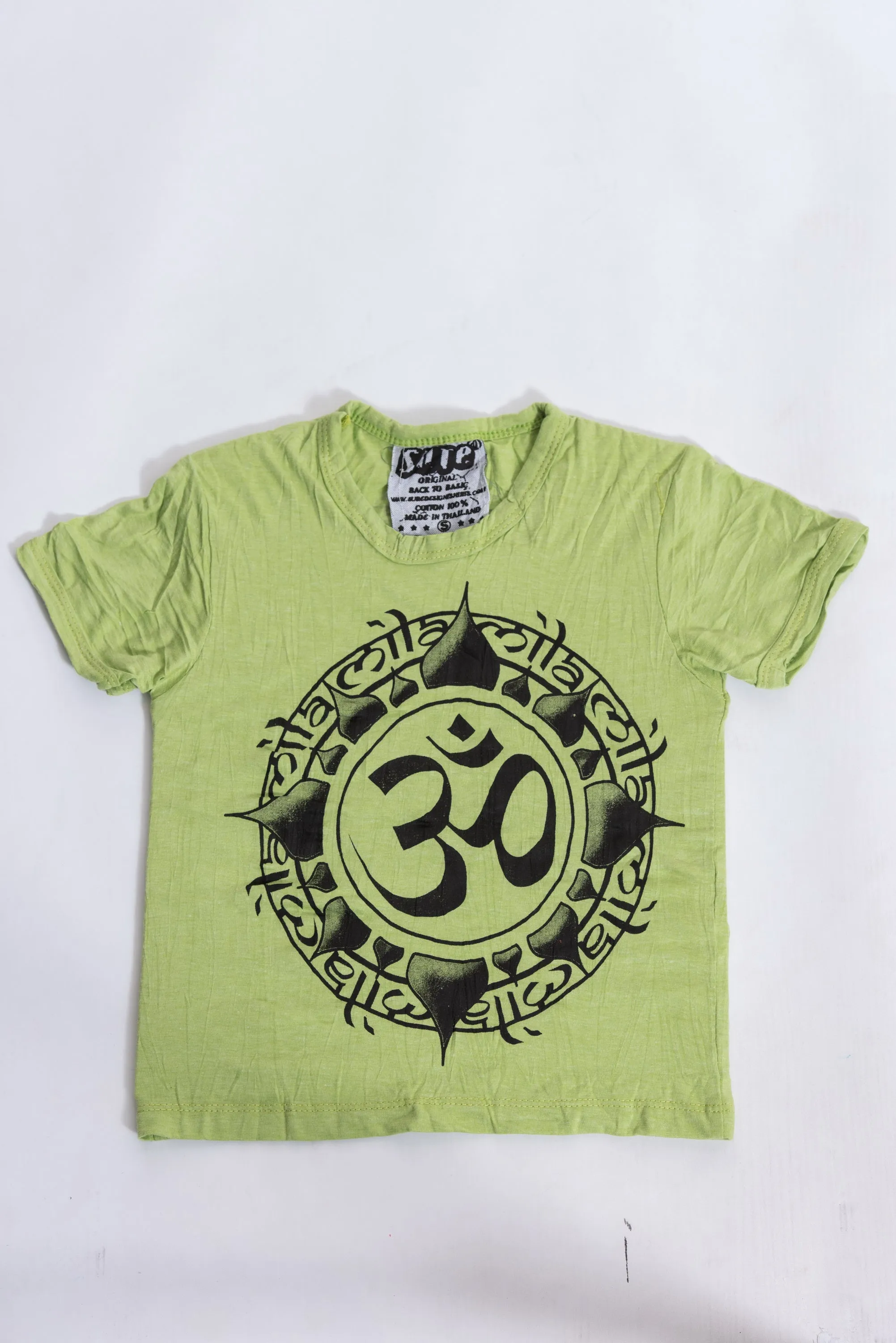 Kids Infinitee Om T-Shirt in Lime