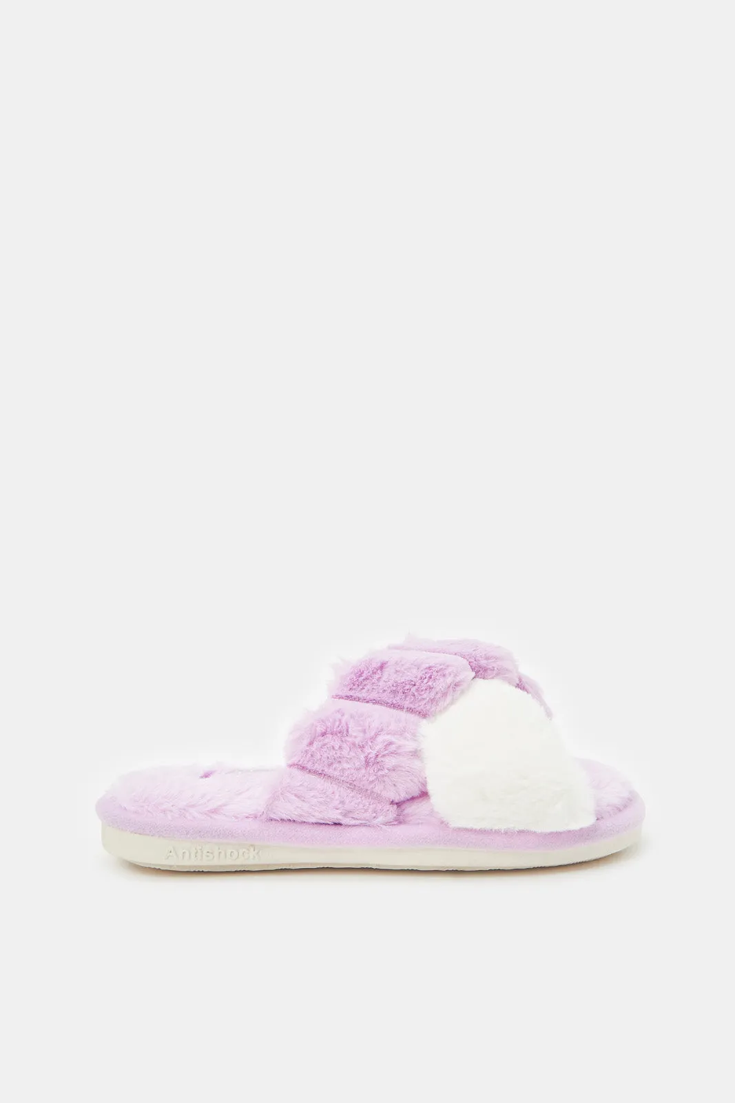 Senior Girls Lilac Crossover Slipper