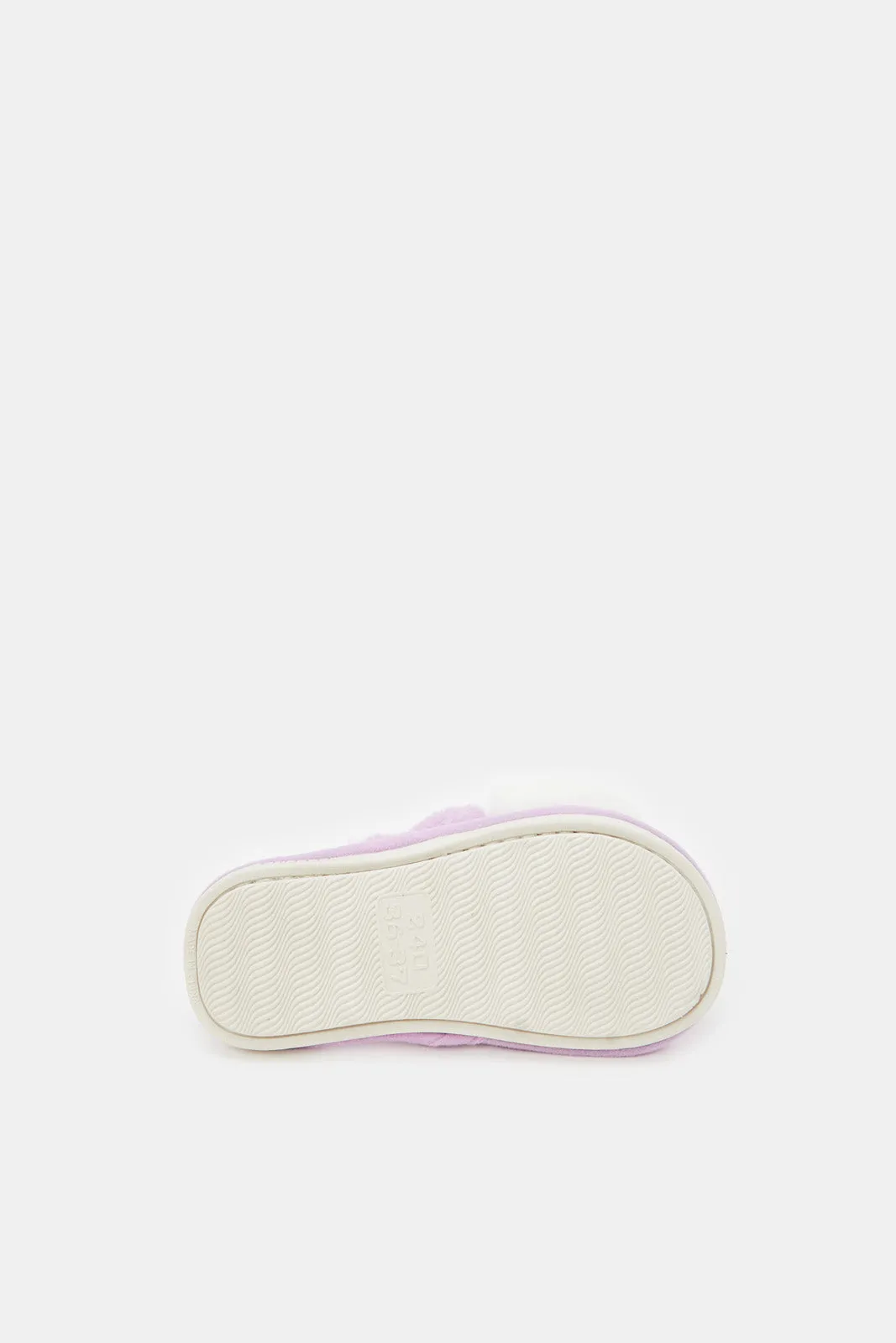 Senior Girls Lilac Crossover Slipper