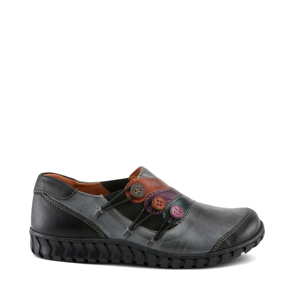 Spring Step Women's Neeta Slip On Shoe in Dark Grey