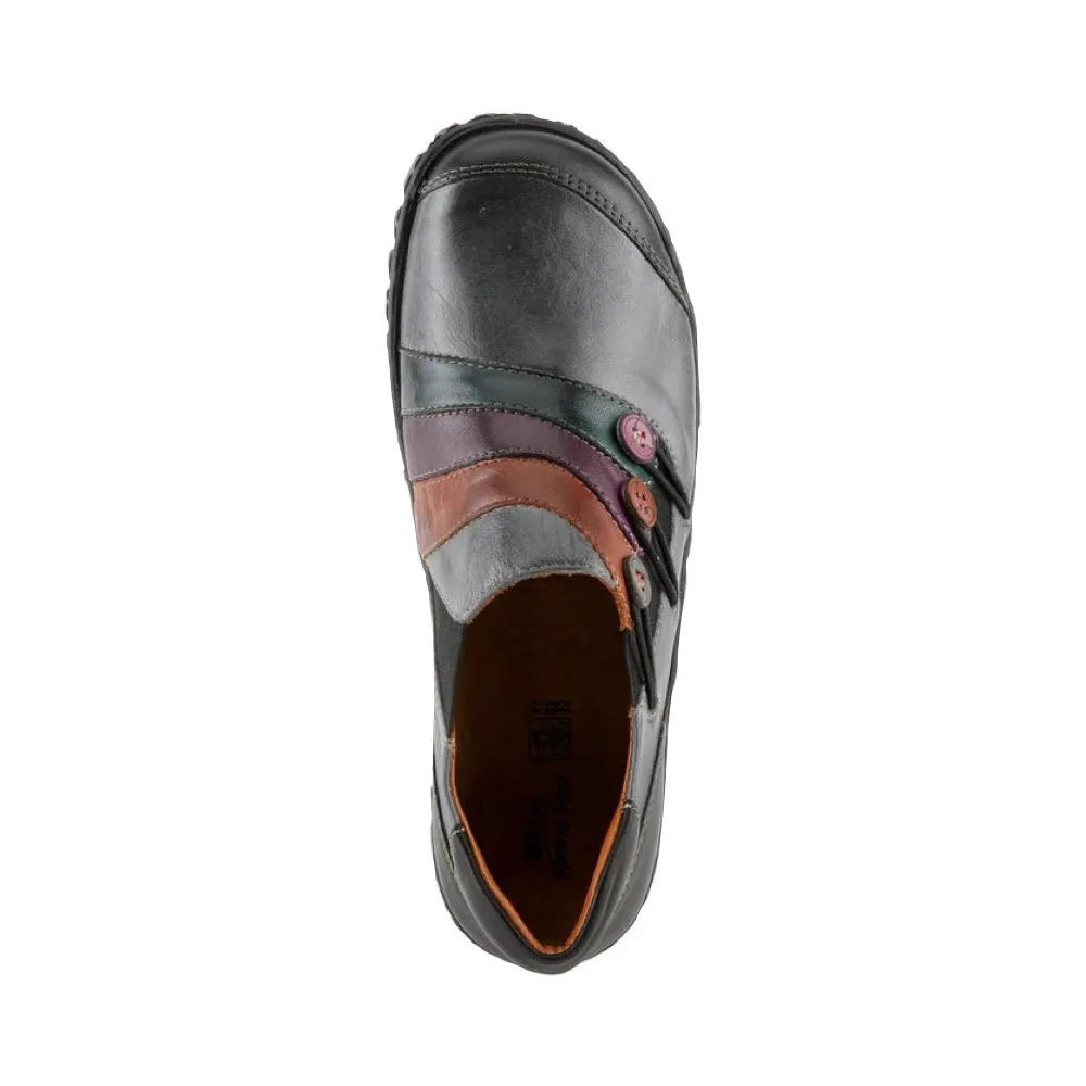 Spring Step Women's Neeta Slip On Shoe in Dark Grey