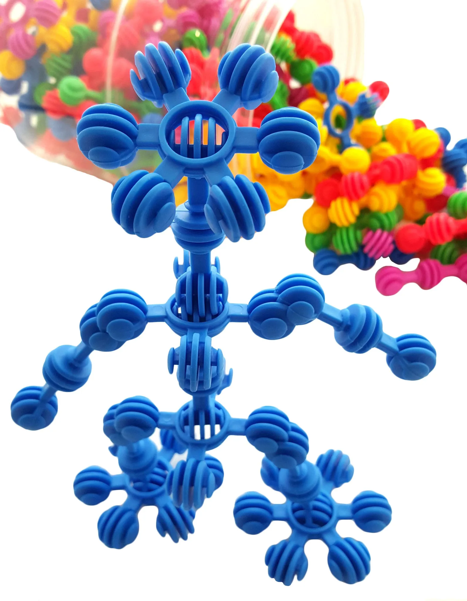 Star Flex Creative Connecting Construction Kit for Kids by Skoolzy